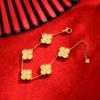 Pulseira Duas Vidas de Alegria para Mulheres Prata Esterlina S925 Conjunto Luxo Leve Nicho Pulseira de Cinco Flores Presente de Dia dos Namorados Aniversário para Namorada