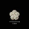 Botón pequeño de aleación estilo fragante con diamantes y perlas, DIY, hebilla de alta gama para coser a mano en ropa, simple, de alta calidad, hebilla decorativa para suéter