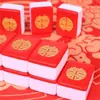 Azulejos de Mahjong Caseros de Dibujos Animados Lindos de Moda Manivela Manual Azulejos de Viaje Azulejos de Mahjong para Dormitorio Logo de Regalo Beneficios