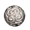 Contas Soltas de Obsidiana Jingyao Contas Naturais de Obsidiana Dourada e Prateada com Padrão Contas Individuais com Furo Contas Espaçadoras para DIY Acessórios para Pulseira Atacado