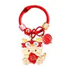 Dragón lindo año del dragón metal dragón etiqueta pequeña colgante Año Nuevo llavero de coche accesorios para bolso regalo pequeño para pareja venta al por mayor