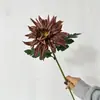 Nuevo producto transfronterizo: Flores Artificiales de Dalia de PU para Decoración de Bodas y Hoteles, Arreglos de Flores Artificiales, Escaparates de Centros Comerciales, Flores Artificiales