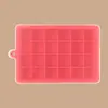 Bandeja de gelo de silicone molde de gelo doméstico bandeja de gelo de 15 24 grades caixa de armazenamento de gelo bandeja de gelo fácil de desenformar máquina de gelo à vista