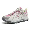 Zapatos de senderismo para parejas de gran tamaño transfronterizos de malla transpirable para camping todoterreno zapatos de senderismo de suela blanda zapatos deportivos profesionales para exteriores para mujer