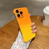 Adecuado para iPhone 17 Pro Max Piel con Sensación de Gradiente Sin Marco Funda para Teléfono Móvil Apple 16 Medio Paquete Manchada 15 Funda Mate