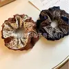 Atacado em estoque scrunchies de renda floral cintura fina, scrunchies de cetim com strass, elásticos de cabelo, tiaras