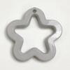 Accesorios de pegamento crema DIY al por mayor flor de ciruelo hueca estrella de cinco puntas orificio para colgar Cuentas colgante aretes con cuentas accesorios de joyería