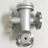 Filtro Azul Revestido de Flúor Resistente a Ácido e Álcali DN50 PN16 Flange Meio Corrosivo Adequado para Tubulação Química de Petróleo