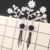 Brincos de Estrela de Oito Pontas em Forma de Coração Metálico Agulha de Prata, Brincos em Forma de Estrela de Nicho Europeu e Americano, Brincos Estilo Doce e Cool Hot Girl Atacado