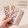 Bolsa de joyería de terciopelo de alta calidad, sellada, antioxidante, para guardar pendientes, anillos y collares, bolsa de viaje