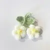 Flores de Crochê Vazadas, Flores de Cinco Pétalas, Flores de Lã Feitas à Mão, Acessórios de Roupa DIY, Acessórios para Sapatos, Chapéus e Bolsas