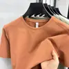 Camiseta de secagem rápida para homens, manga curta, fina para o verão, respirável, solta, gola redonda, adequada para esportes, corrida e fitness, atacado