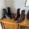 Botines para Viajar Tacón Grueso Botas Adelgazantes 2026 Nuevos Botines de Tacón Alto Punta Cuadrada Botas Martin Retro para Mujer