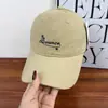 Gorra de Béisbol Unisex de Ala Ancha que Hace que la Cara Parezca Más Pequeña, Marca de Moda Coreana de Tendencia Bordado de Letras Gorra de Copa Suave con Pico de Pato