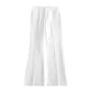Pantalones casuales negros simples, de calle, versátiles, de alta gama, estilo americano, corte limpio, fluidos, pierna recta para hombre, nuevos pantalones de microcampana