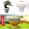 Molde para Maceta de Cemento Estilo Europeo, Plástico Engrosado DIY Maceta Redonda Grande y Pequeña Molde Plantilla de Construcción Modelo Romano
