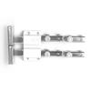 Puerta de Vidrio Puerta Doble Magnético Táctil Pop Abierto Succión Magnética Puerta de Gabinete de Vidrio Bisagra Eje Giratorio Arriba y Abajo Bisagra de Puerta de Gabinete de Vino Puerta