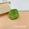 Cinta de 4 cm Flor de Rosa Pentagonal Hecha a Mano Flor Pequeña Caja de Regalo de Dulces de Boda Ramo DIY Sombrero de Confinamiento Accesorios de Flor de Tejido Textil para el Hogar