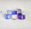 Resina Mudança de Cor Bicolor Glitter Fino DIY Pingente Corrente para Celular Furo Reto Material para Pulseira Acessórios de Joalheria Contas Soltas