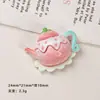 Accesorios de Resina DIY de Dibujos Animados, Pinzas para el Cabello de Té de la Tarde de Fresa, Fundas para Teléfono, Hebillas para Zapatos, Llaveros, Colgantes y Decoraciones