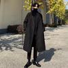 Gabardina de longitud media para hombre, moderna, guapa, versátil, capa de lana, abrigo, estilo británico para otoño e invierno, lana grande
