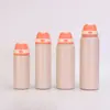 Copo para Frutas com Tampa de Pressão Dupla para Bebidas, Garrafa Térmica de Aço Inoxidável 304, Portátil para Uso Externo, Copo de Água Esportivo Portátil