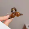 Grampo de Cabelo Meio Pérola de Verão tamanho pequeno Grampo Presilha Feminino 2024 Novo High-end Grampo para Cabelo da Frente Lateral Franja Acessórios de Cabelo