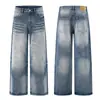 Pantalones Vaqueros Muxi Clothing Estilo Retro Americano Corte Limpio Holgado Pierna Recta Casual Versátil High Street para Hombre