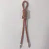 Llavero de Cuerda Trenzada de Cuero PU Avanzado Colgante Creativo Versátil para Bolsa Accesorios de Colgante de Cadena Tejidos a Mano DIY