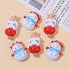 Navidad miau calabaza de azúcar dibujos animados muñeco de nieve hecho a mano diy accesorios de resina para pinza de pelo de gel crema