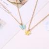 Collar Dulce de Mariposa Estilo Japonés y Coreano Color Acrílico Dulce para Mujer Cadena Clavicular Versátil Collar Distintivo para Celebridades de Internet Fashionistas
