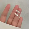 Nuevos Pendientes Pequeños Delicados de Plata 925 para 2025, Tachuelas para Cartílago, Pendientes Simples Elegantes Versátiles Estilo Ins Minimalista