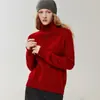 100% cachemira, nueva colección otoño/invierno 2026, suéter de cuello redondo para mujer, simple y versátil, tejido liso, capa base suave y cómoda