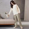 Pijama Antibacterial 7A para Mujer Antiácaros Primavera y Otoño Algodón Puro Manga Larga Pantalones 2024 Traje Nuevo Ropa para el Hogar Primavera y Otoño