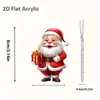 Novo Pingente de Natal Transfronteiriço de Desenho Animado Papai Noel Decoração de Pingente de Natal Decoração de Pingente de Carro