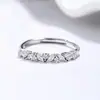 Anillo de perforación para mujer Anillo de plata de ley 925 Zirconia Corte Marquesa Joyería Diseño de nicho Joyería para la mano Anillo de dedo Regalo de cumpleaños
