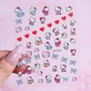 Estilo INS relevo 5D menina decoração de unhas adesivos doce bonito estilo nacional estrela rosa tridimensional coleção de adesivos de unhas