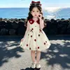 Vestido de Niña Verano 2026 Nuevo Estilo Ropa de Verano para Niños Dulce y Elegante Falda Floral Vestido Delgado de Princesa para Bebé