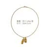 Collar brújula de mortero valiente en oro antiguo y oro del mismo estilo de Wei Xue, cadena de clavícula simple de alta gama, moda exquisita, para mujer