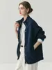 ¡Otoño e Invierno 25 Años! Chaqueta de Cachemir Artístico Estilo Coreano Otoño e Invierno para Mujer Chaqueta Cardigan de Cachemir de Color Sólido con Cuello Alto y Cremallera