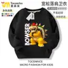 Sudaderas de colección de personajes de Mario para niños y niñas, ropa de cuello redondo de anime Super Mario Luigi, ropa de otoño e invierno para niños