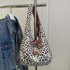 Bolsa Chaleco de Retazos de Doble Cara Nuevo Retro Verano 2025 Bolso de Hombro Bolsa de Compras de Gran Capacidad Bolso Tote Bolsa de Celebridad de Internet para Mujer