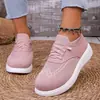 Calçados Femininos de Comércio Exterior Primavera e Outono Sapatos de Uma Sola Solado Macio Mãe Meia-idade e Idosos Boca Rasa Leve Confortável Verão Sapatos Casuais Antiderrapantes Sapatos de Tecido
