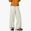 Pantalones casuales de exterior tipo montaña con bloques de color para hombre, holgados, de secado rápido, repelentes al agua, pantalones deportivos, pantalones funcionales de pierna recta y pierna ancha