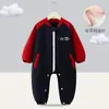 Buzo de una pieza para niños, ropa protectora anti-suciedad para bebés, traje de gateo para bebés, impermeable y resistente al desgaste, se puede usar en exteriores, de una pieza con doble cara