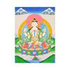 Pintura Pendurada Thangka Escandinava Guanyin de Mil Mãos Sala de Estar Tela Pintura Abstrata Retrô Xizang Sala de Estar Pintura Decorativa Sem Moldura Núcleo