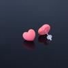 Macaron Color Pequeno Fresh Love Ear Studs Resina Ear Holes All-match Simples Nicho Estrela Menina Brincos