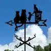 Explosiones Transfronterizas de Amazon Artesanías de Metal Pintura en Aerosol Decoración de Techos Veletas Adornos Arte de Hierro para Exteriores de Patio