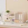 Estante de Armazenamento para Classificação de Assuntos Mesa de Estudante Armário Vertical de Múltiplas Camadas para Armazenamento de Livros Mesa de Escritório Caixa de Arquivos A4 Dormitório