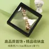 Película PE Caja Transparente para Joyería Exhibidor de Aretes Anillos Collares Caja de Almacenamiento Cuadrada Colgante Negro Blanco Venta al por Mayor